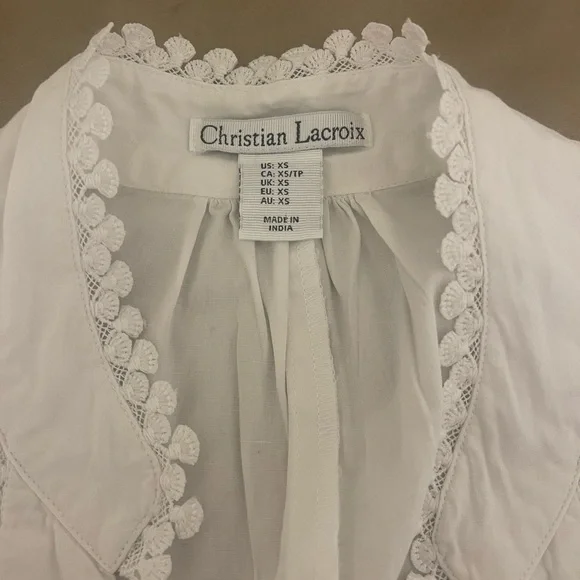 Christian Lacroix White Eyelet Dress - Picture 5 of 5